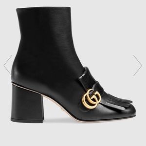Gucci Leather Ankle Boot NWB 38